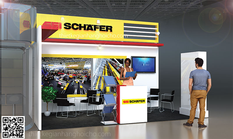 gian hang hoi cho trien lam SSI (1) Thiết kế gian hàng 5x3m