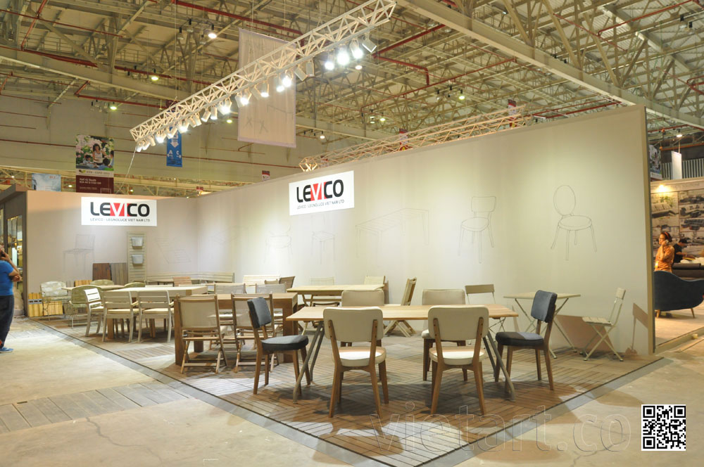 thi cong gian hang Levico tai VIFA 2015 (3) Thi công gian hàng 18x6m 10