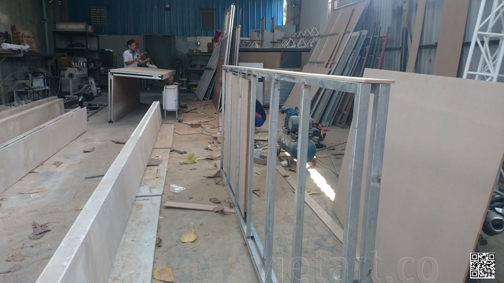 thi cong gian hang Levico tai VIFA 2015 (6) Thi công gian hàng 18x6m 7