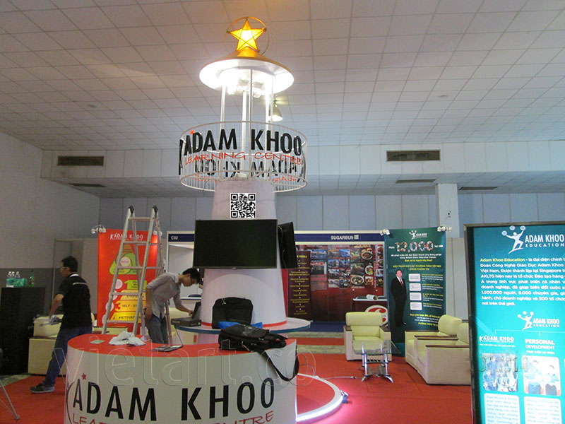 thi cong gian hang trien lam giao duc (2) Thi công gian hàng triển lãm nhượng quyền 9