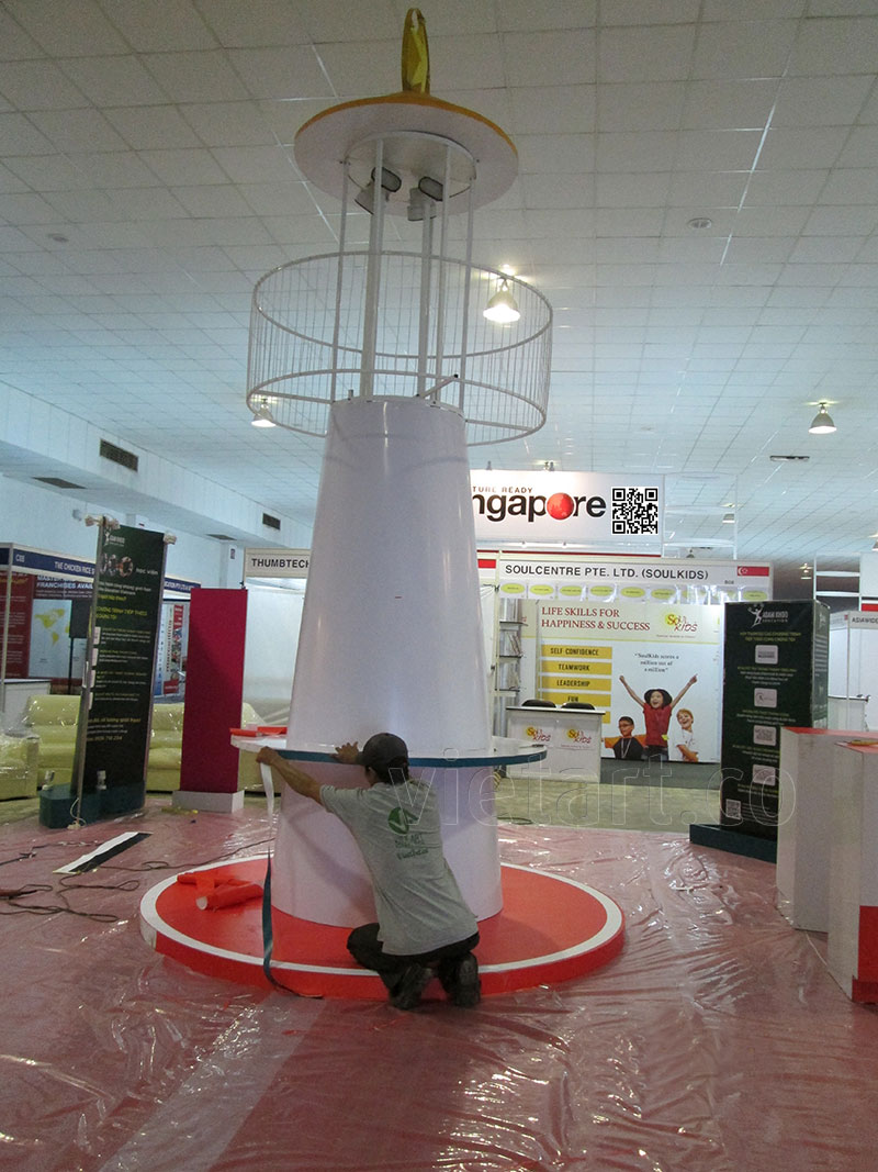 thi cong gian hang trien lam giao duc (3) Thi công gian hàng triển lãm nhượng quyền 8