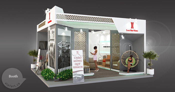 thiet ke gian hang hoi cho do go Lam Hiep Hung (2) thiết kế gian hàng triển lãm đồ nội thất 1