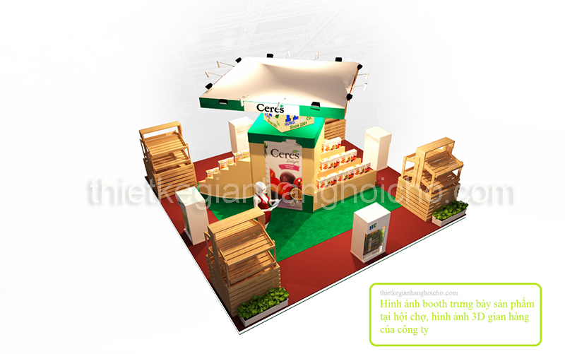 boothgianhang3Dđep Booth gian hàng