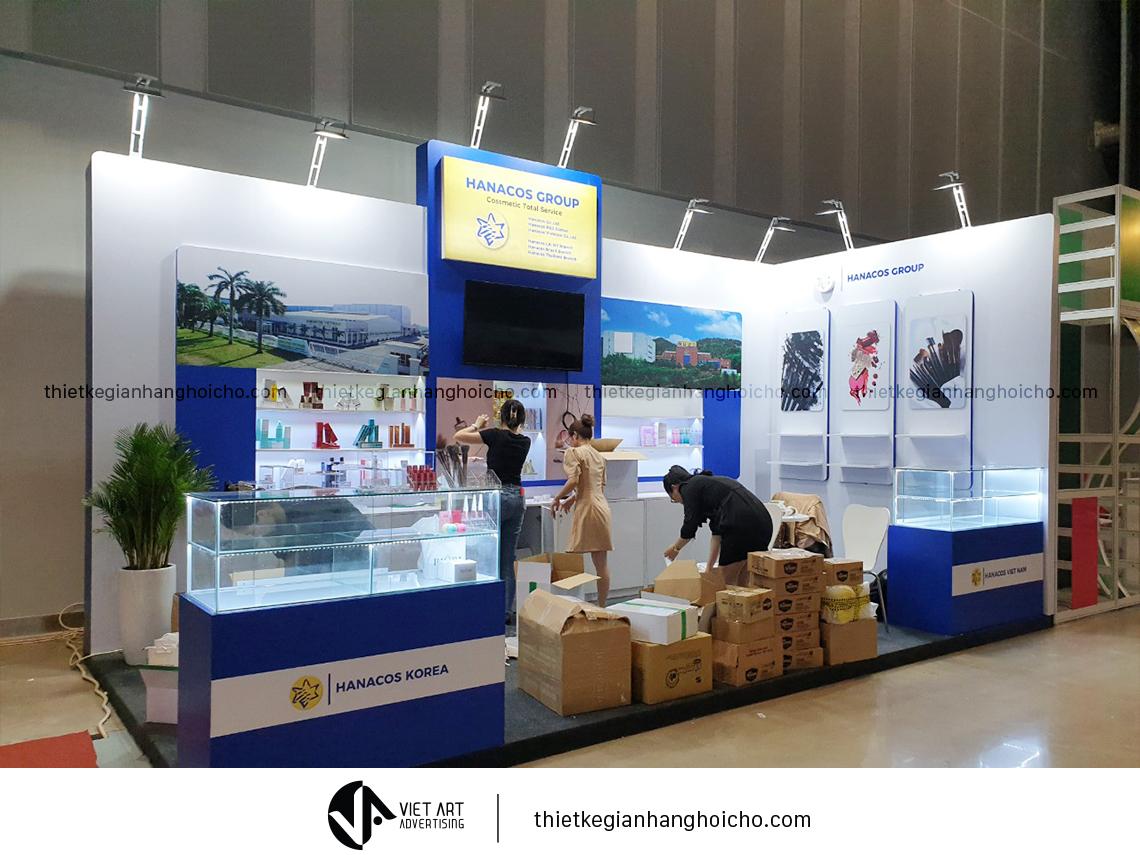 thie ke thi cong gian hang hoi cho588