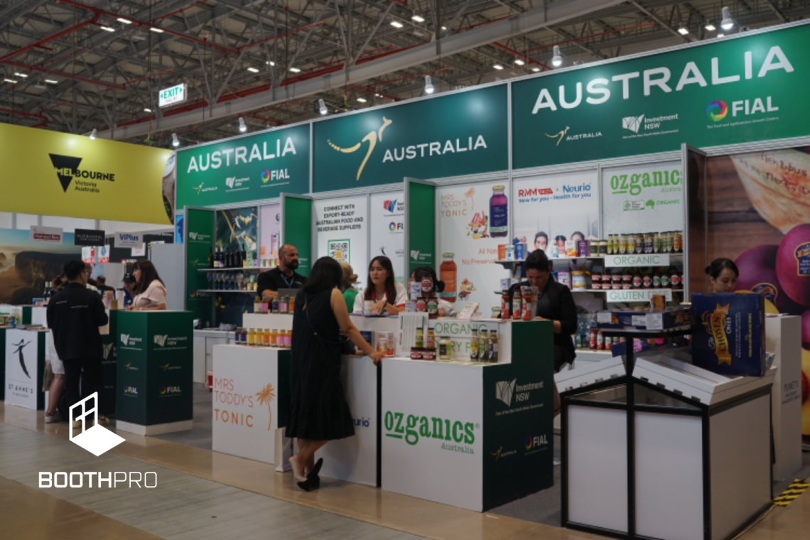 Kích thước của các loại booth.