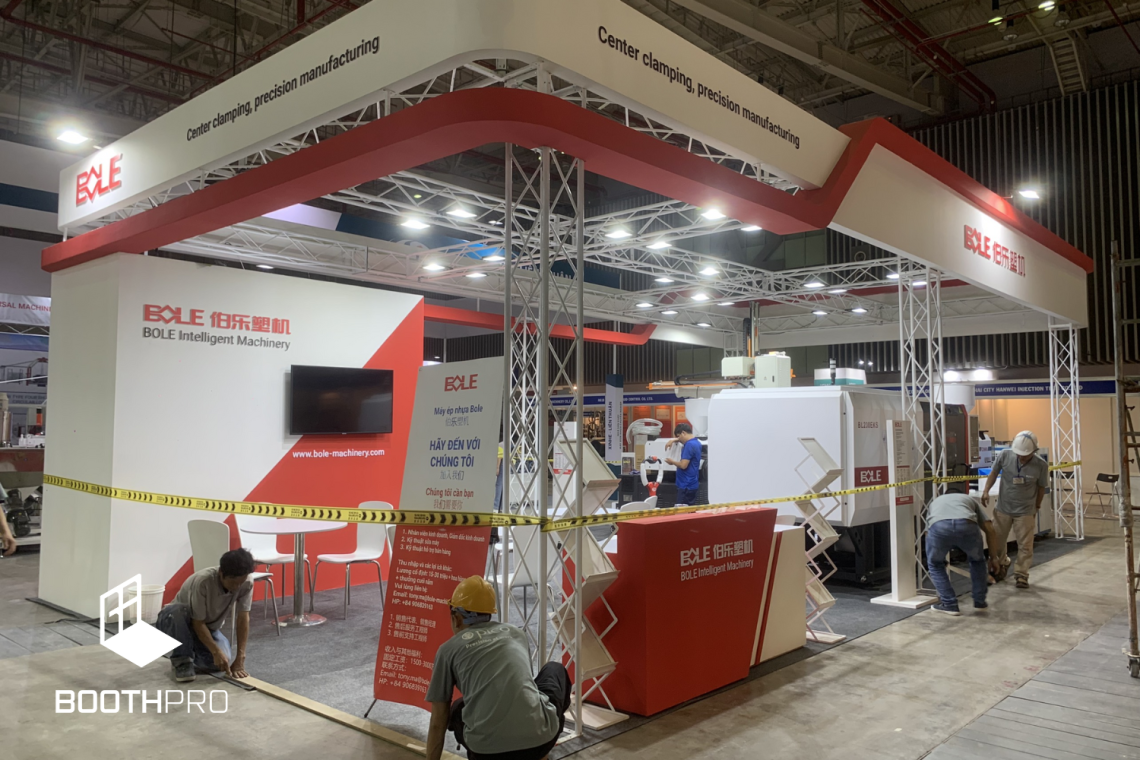 Thi công booth chương trình: Tạo ra không gian độc đáo và chuyên nghiệp