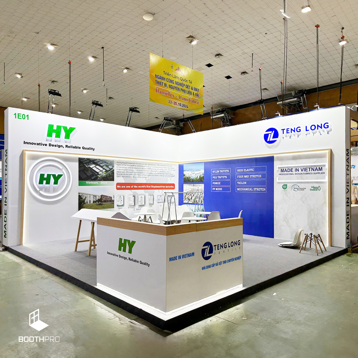 thi cong gian hang nganh may mac