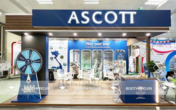 Thiết kế thi công gian hàng triển lãm du lịch – Gian hàng ASCOTT