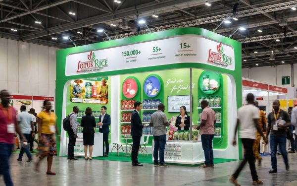 Thiết Kế Thi Công Gian Hàng Triển Lãm Ngành Thực Phẩm – Yếu Tố Tạo Nên Sự Khác Biệt Tại Triển Lãm